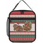 Aussie Wombat Christmas Lunch Bag Festive Knitted Pattern Inspired
