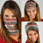 Aussie Wombat Christmas Neck Gaiter Festive Knitted Pattern Inspired