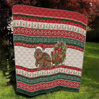 Aussie Wombat Christmas Quilt Festive Knitted Pattern Inspired