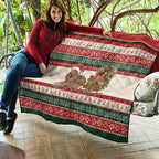Aussie Wombat Christmas Quilt Festive Knitted Pattern Inspired