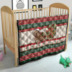 Aussie Wombat Christmas Quilt Festive Knitted Pattern Inspired