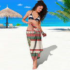 Aussie Wombat Christmas Sarong Festive Knitted Pattern Inspired