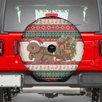 Aussie Wombat Christmas Spare Tire Cover Festive Knitted Pattern Inspired