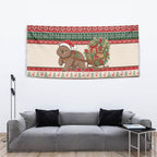 Aussie Wombat Christmas Tapestry Festive Knitted Pattern Inspired