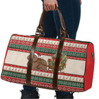 Aussie Wombat Christmas Travel Bag Festive Knitted Pattern Inspired