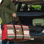 Aussie Wombat Christmas Travel Bag Festive Knitted Pattern Inspired