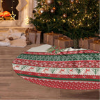 Aussie Wombat Christmas Tree Skirt Festive Knitted Pattern Inspired