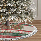 Aussie Wombat Christmas Tree Skirt Festive Knitted Pattern Inspired