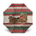 Aussie Wombat Christmas Umbrella Festive Knitted Pattern Inspired