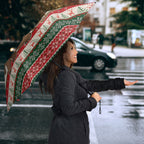 Aussie Wombat Christmas Umbrella Festive Knitted Pattern Inspired