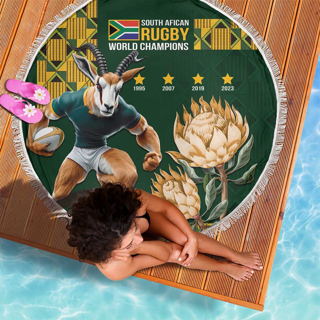 South Africa Rugby History World Champions Beach Blanket Springboks Make History