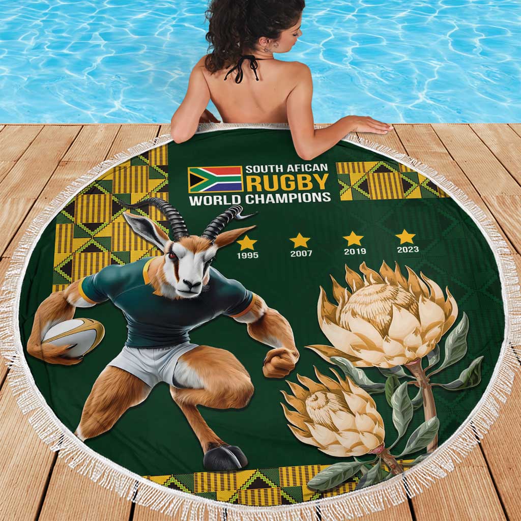 South Africa Rugby History World Champions Beach Blanket Springboks Make History