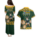 South Africa Rugby History World Champions Couples Matching Puletasi and Hawaiian Shirt Springboks Make History