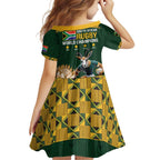 South Africa Rugby History World Champions Family Matching Off Shoulder Maxi Dress and Hawaiian Shirt Springboks Make History