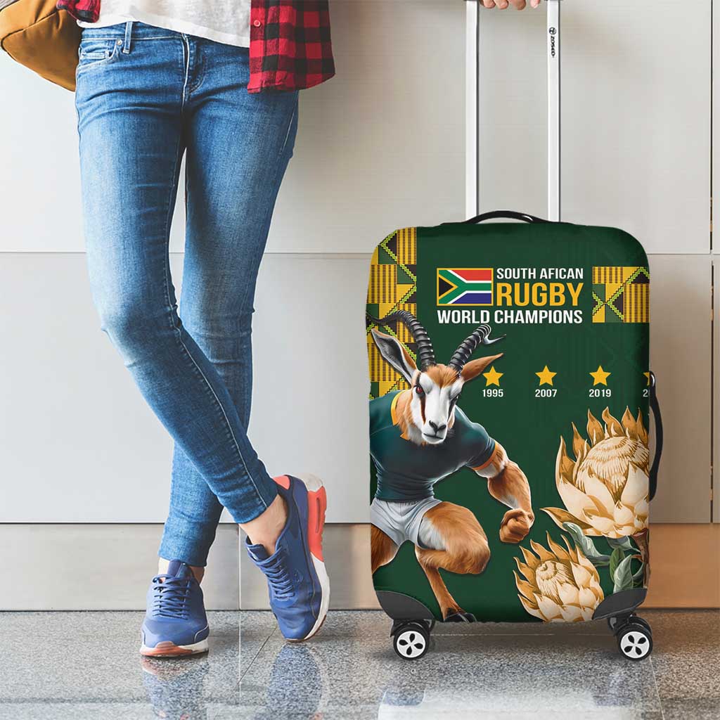 South Africa Rugby History World Champions Luggage Cover Springboks Make History
