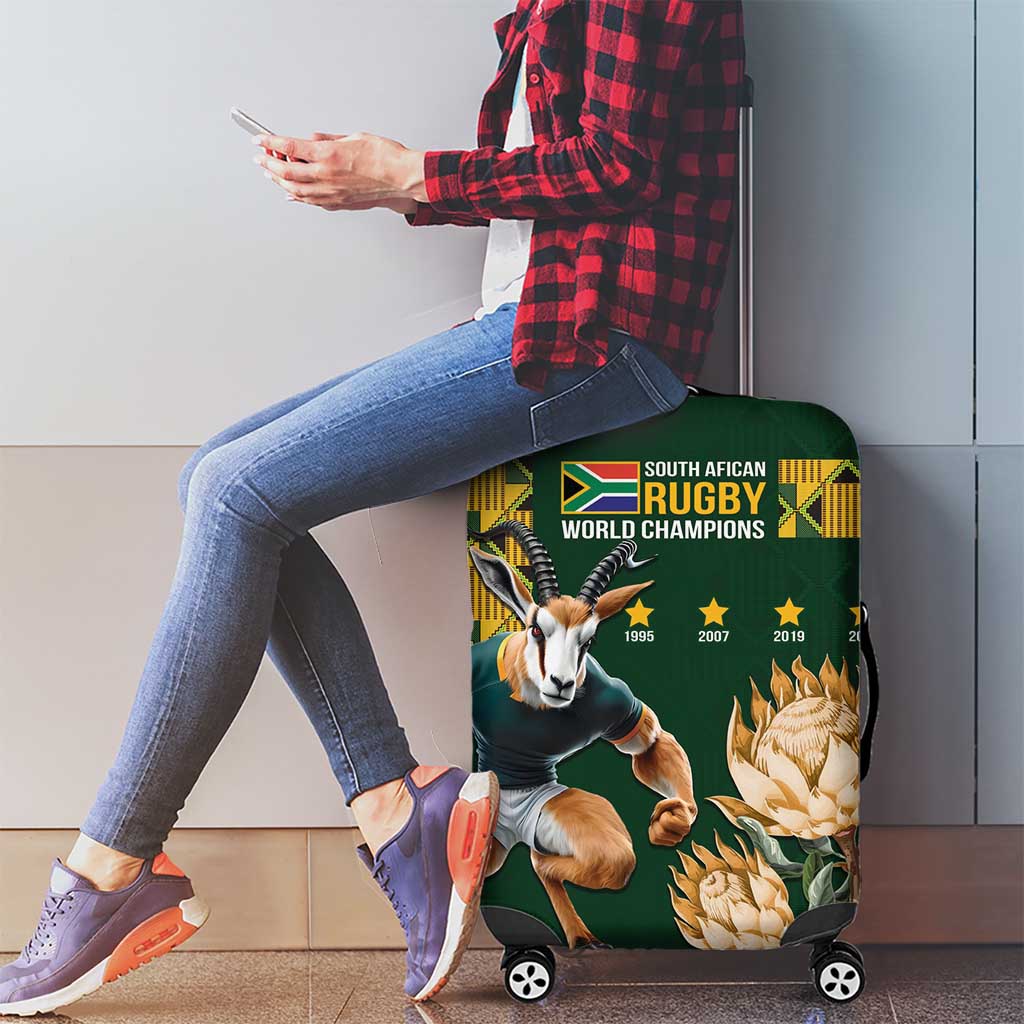 South Africa Rugby History World Champions Luggage Cover Springboks Make History
