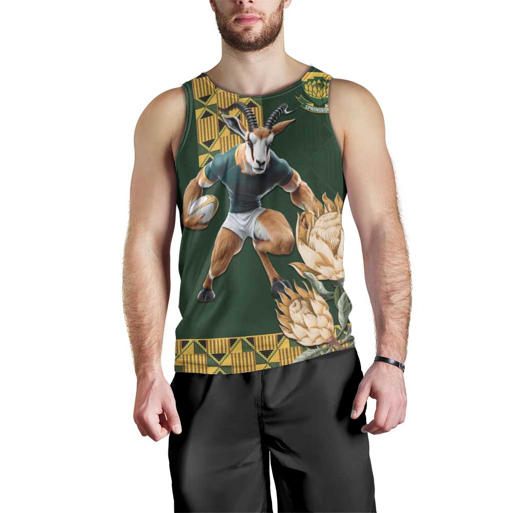 South Africa Rugby History World Champions Men Tank Top Springboks Make History