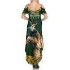 South Africa Rugby History World Champions Summer Maxi Dress Springboks Make History