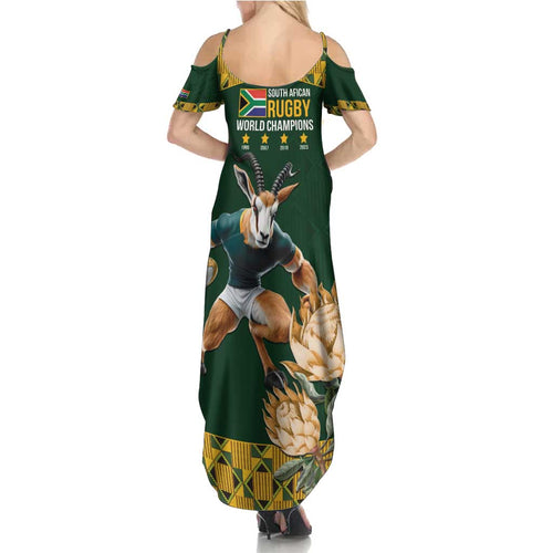 South Africa Rugby History World Champions Summer Maxi Dress Springboks Make History