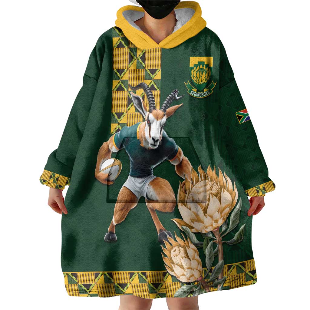 South Africa Rugby History World Champions Wearable Blanket Hoodie Springboks Make History