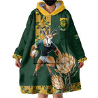 South Africa Rugby History World Champions Wearable Blanket Hoodie Springboks Make History