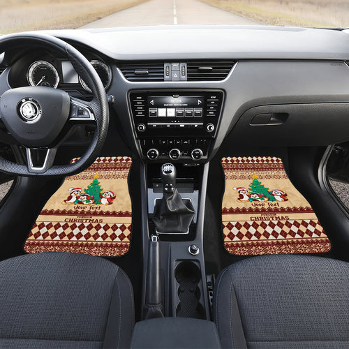 australia-penguin-christmas-argyle-pattern-personalised-car-mats