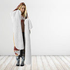 australia-penguin-christmas-argyle-pattern-personalised-hooded-blanket