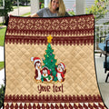 australia-penguin-christmas-argyle-pattern-personalised-quilt