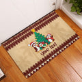 australia-penguin-christmas-argyle-pattern-personalised-rubber-doormat