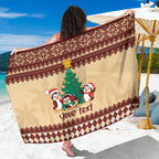 australia-penguin-christmas-argyle-pattern-personalised-sarong