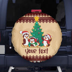 australia-penguin-christmas-argyle-pattern-personalised-spare-tire-cover