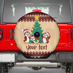 australia-penguin-christmas-argyle-pattern-personalised-spare-tire-cover