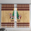 australia-penguin-christmas-argyle-pattern-personalised-window-curtain