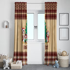 australia-penguin-christmas-argyle-pattern-personalised-window-curtain