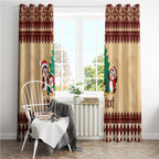 australia-penguin-christmas-argyle-pattern-personalised-window-curtain