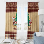 australia-penguin-christmas-argyle-pattern-personalised-window-curtain