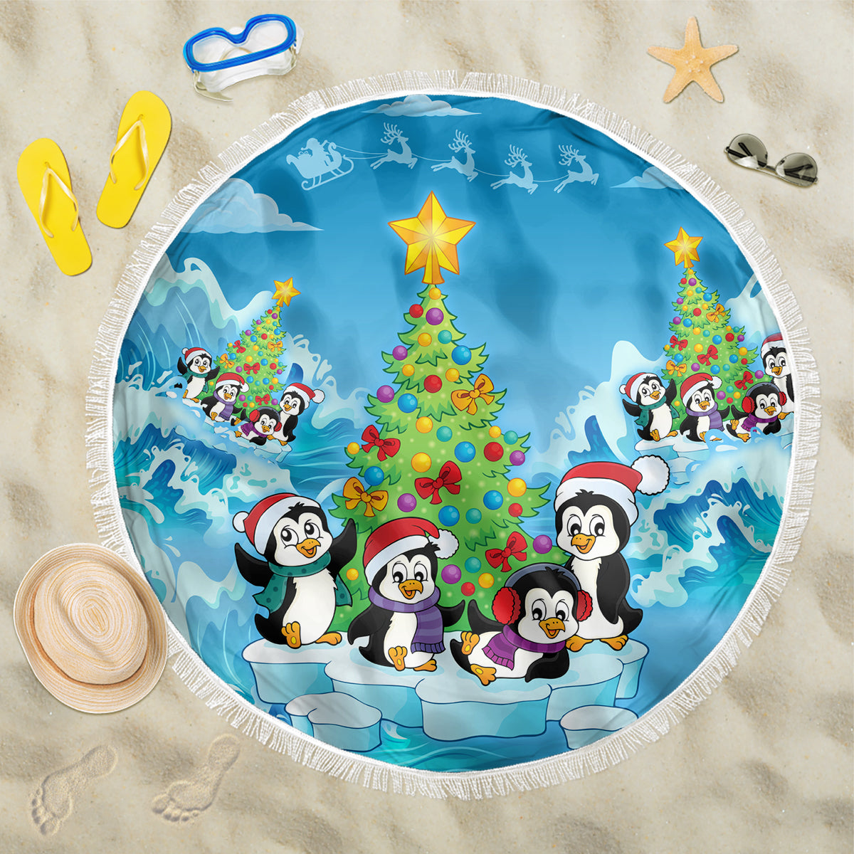its-penguin-ing-to-look-a-lot-like-christmas-beach-blanket