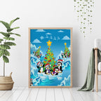 its-penguin-ing-to-look-a-lot-like-christmas-canvas-wall-art
