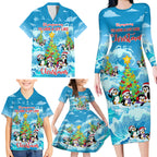 its-penguin-ing-to-look-a-lot-like-christmas-family-matching-long-sleeve-bodycon-dress-and-hawaiian-shirt