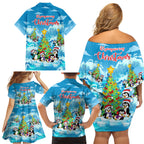 its-penguin-ing-to-look-a-lot-like-christmas-family-matching-off-shoulder-short-dress-and-hawaiian-shirt
