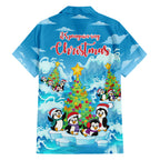 its-penguin-ing-to-look-a-lot-like-christmas-family-matching-short-sleeve-bodycon-dress-and-hawaiian-shirt