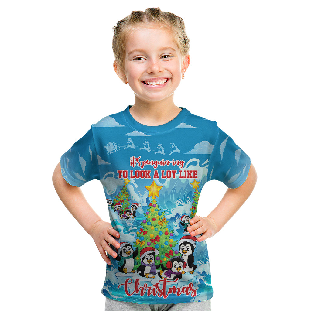 its-penguin-ing-to-look-a-lot-like-christmas-kid-t-shirt