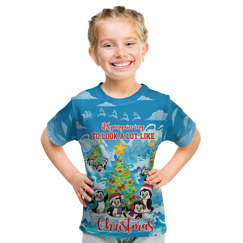 its-penguin-ing-to-look-a-lot-like-christmas-kid-t-shirt
