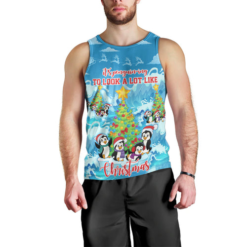 its-penguin-ing-to-look-a-lot-like-christmas-men-tank-top
