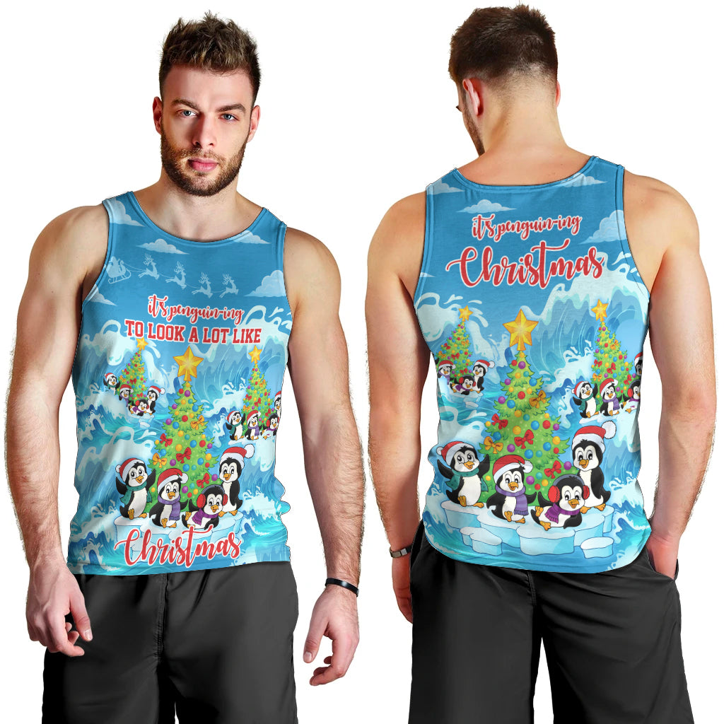 its-penguin-ing-to-look-a-lot-like-christmas-men-tank-top