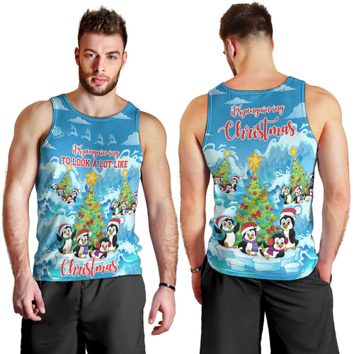its-penguin-ing-to-look-a-lot-like-christmas-men-tank-top