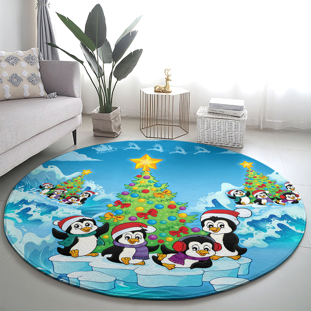 its-penguin-ing-to-look-a-lot-like-christmas-round-carpet