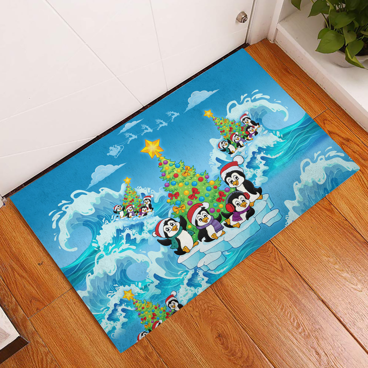 its-penguin-ing-to-look-a-lot-like-christmas-rubber-doormat