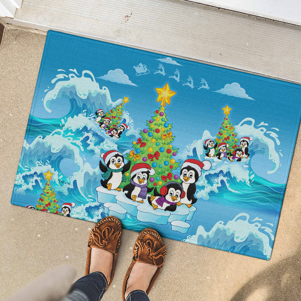 its-penguin-ing-to-look-a-lot-like-christmas-rubber-doormat