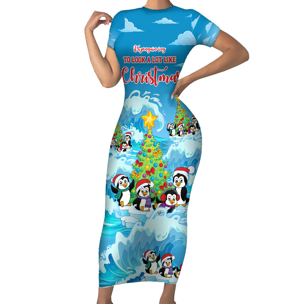 its-penguin-ing-to-look-a-lot-like-christmas-short-sleeve-bodycon-dress